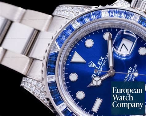 Rolex Submariner Date Sapphire and Diamond Set 